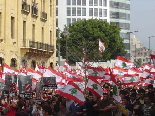 Beirut demonstration against Syrian occupation